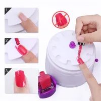 Miniimpresora de plástico para uñas DIY y portátil de CoulorButtons para manicura y uñas artísticas, 1 unidad