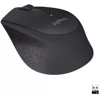 Buy Logitech M330 Silent Plus Wireless Mouse – 2 Year Battery Life, Ergonomic Right-Hand Shape for Computers and Laptops, USB Unifying Receiver, Black Online in Pakistan