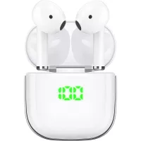 Wireless Earbuds, Wireless Charging Case Bluetooth Headphone, Waterproof Bluetooth 5.1 Wireless Earbuds Type-C Charging LED Display Case 30Hrs Playtime Wireless Earphone with Mic & Touch Control