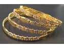 Beautifully Designed Gold Plated Bangles Available For In Pakistan