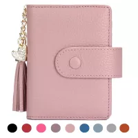 Women's Mini Credit Card Case Wallet with ID Window and Card Holder purse 9 Colors